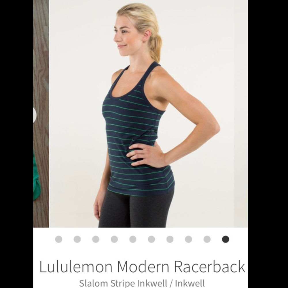 Lululemon VITASEA Modern Racerback Slalom Stripe Inkwell